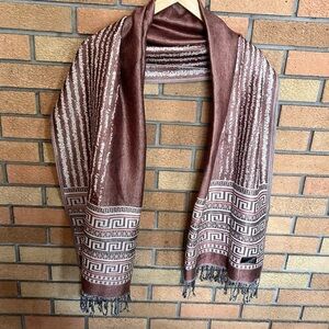 Original PASHMINA Soft 100% Pashmina Shawl Wrap Scarf 70”X28” Geometric